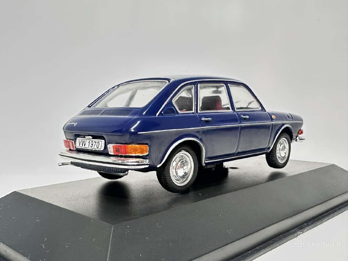 Volkswagen 411 Le 1970 mėlyna 1:43 Deagostini - nuotraukos Nr. 5