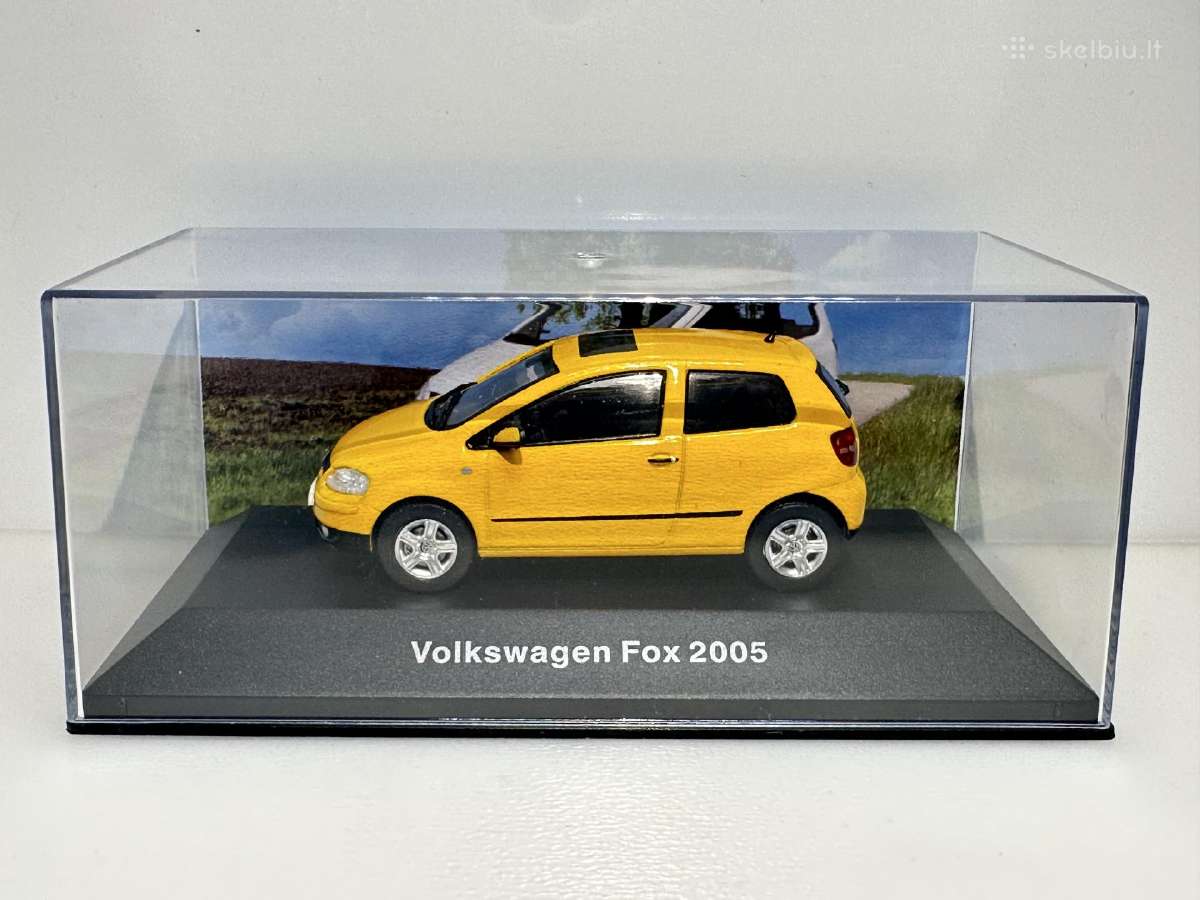 Volkswagen Fox 2005 geltona 1:43 Deagostini - nuotraukos Nr. 2