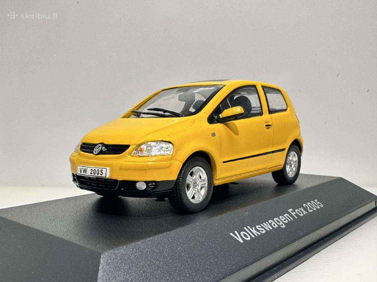 Volkswagen Fox 2005 geltona 1:43 Deagostini - nuotraukos Nr. 3