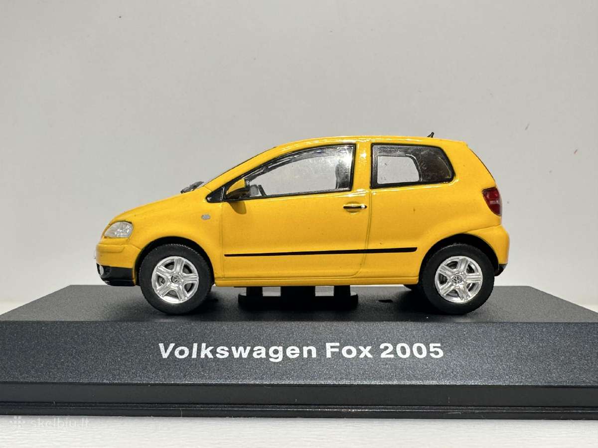 Volkswagen Fox 2005 geltona 1:43 Deagostini - nuotraukos Nr. 4