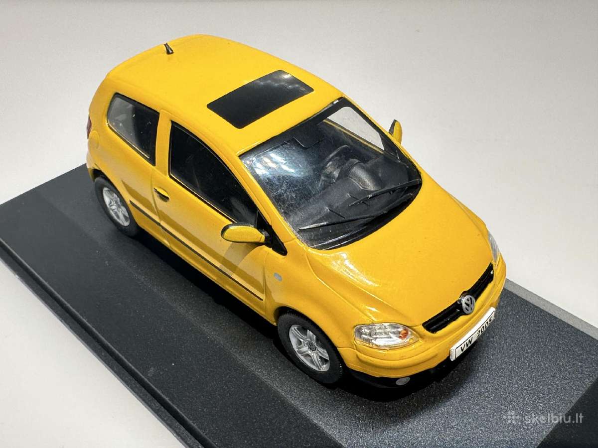 Volkswagen Fox 2005 geltona 1:43 Deagostini - nuotraukos Nr. 6