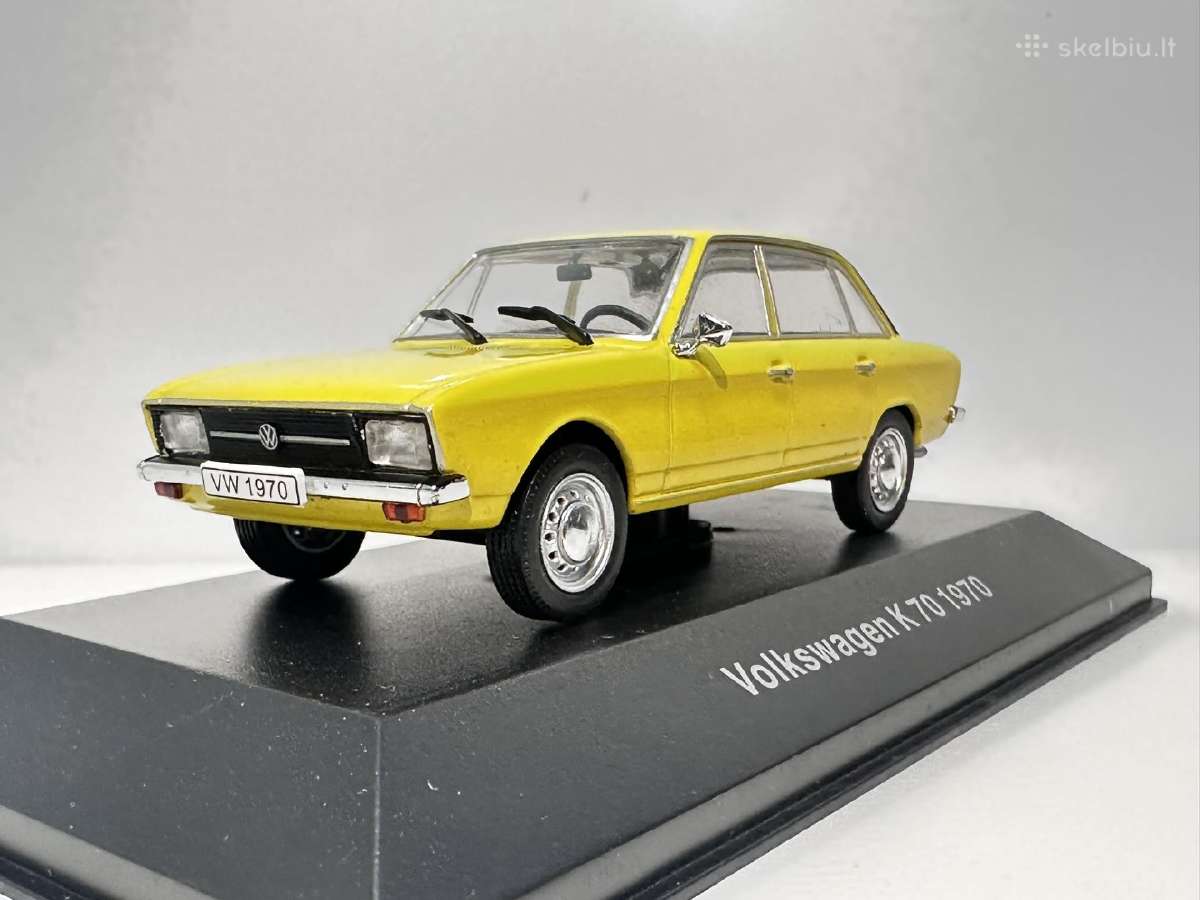 Volkswagen K70 1970 geltona 1:43 Deagostini - nuotraukos Nr. 3