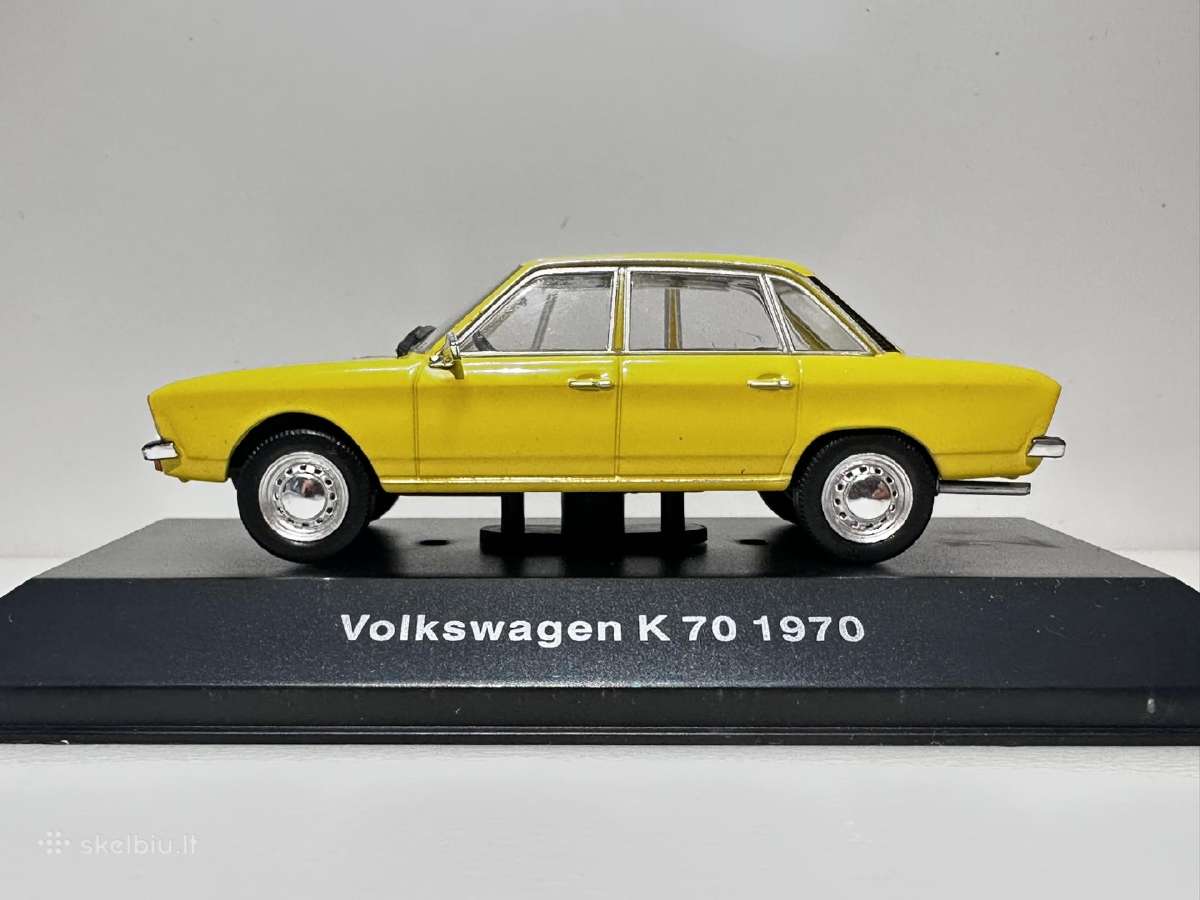 Volkswagen K70 1970 geltona 1:43 Deagostini - nuotraukos Nr. 4