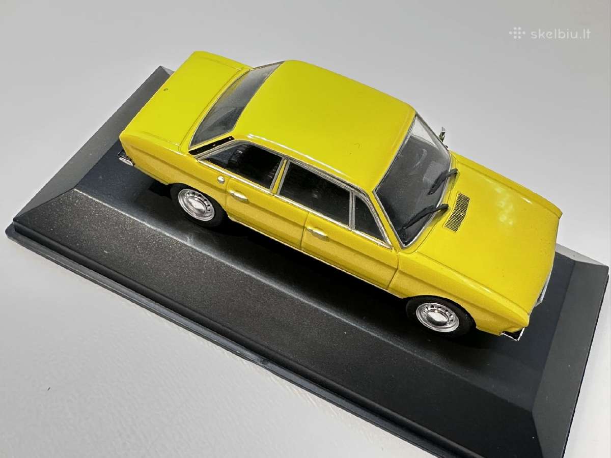 Volkswagen K70 1970 geltona 1:43 Deagostini - nuotraukos Nr. 6