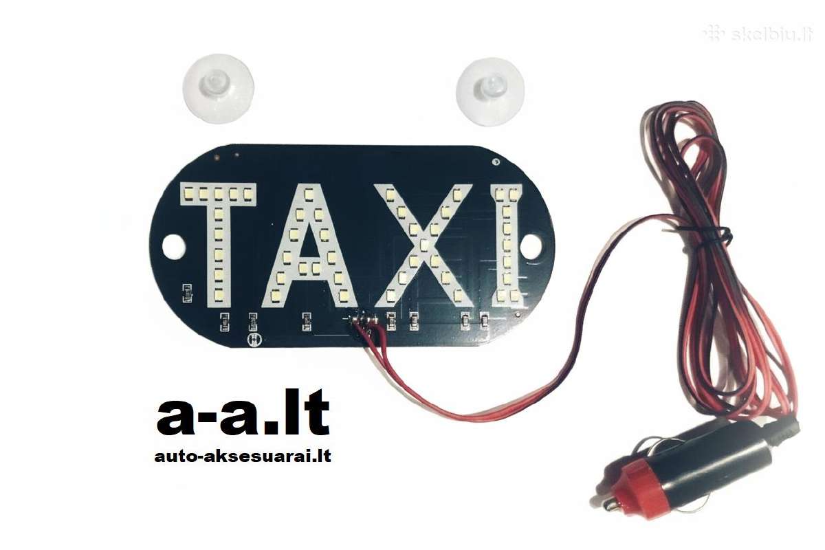 Šviečiantis taxi ženklas - LED