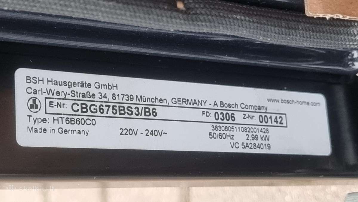 Nauja Bosch Cbg675bs3 + garantija - nuotraukos Nr. 13