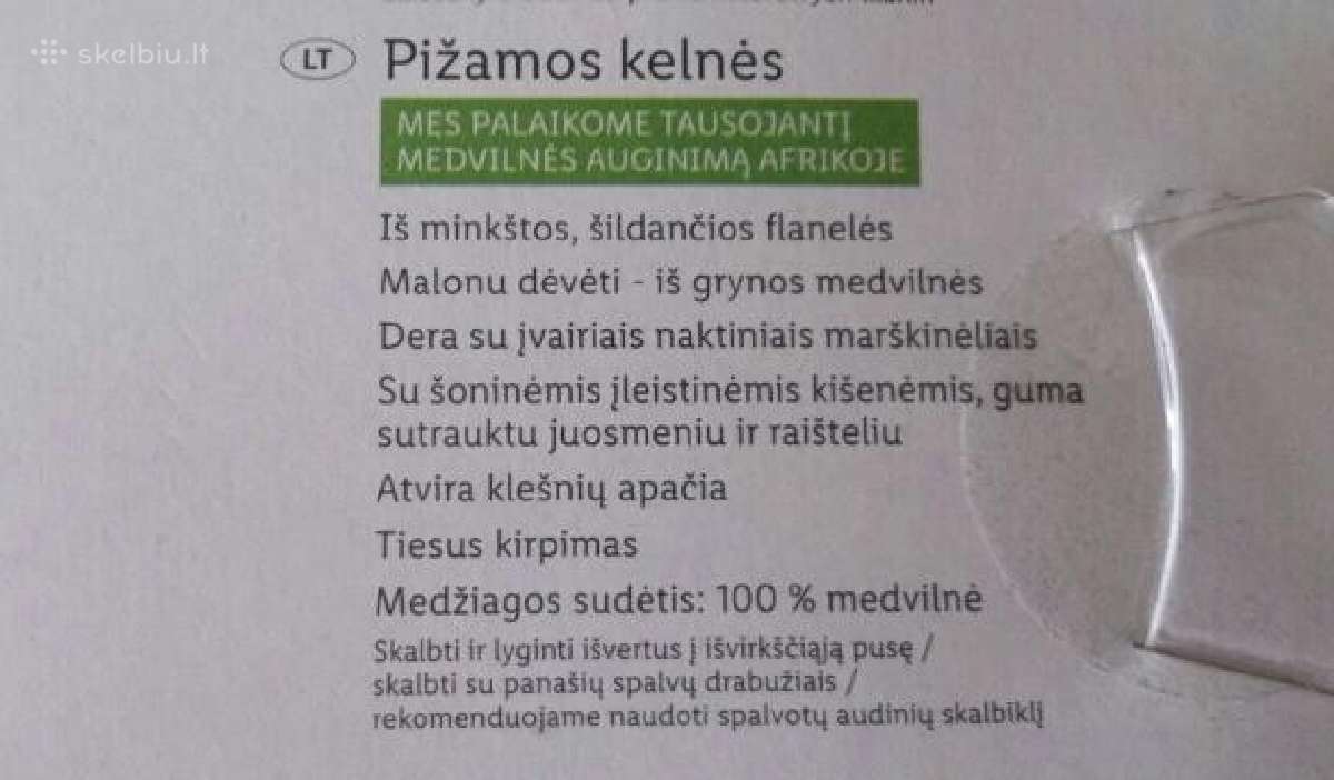 Moteriskos pizamos kelnes M 40-42 dydis.skaitykite - nuotraukos Nr. 5