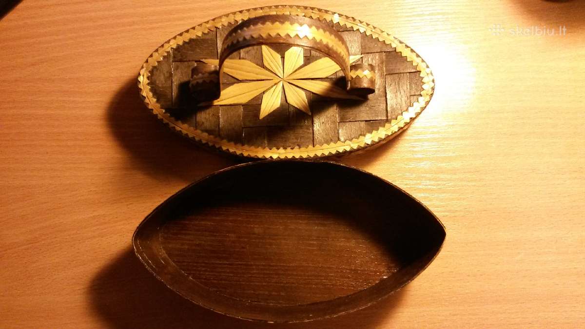 Nuostabi medinė dėžutė papuošalam,rankų darbo-5eur - nuotraukos Nr. 3