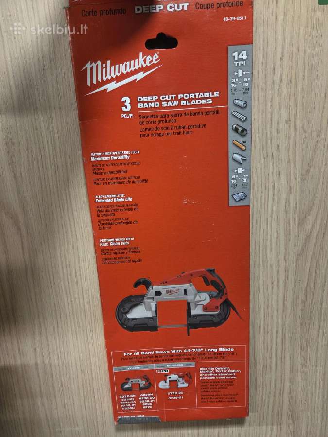 Milwaukee M18 Cbs125 juostinis pjūklas - nuotraukos Nr. 8