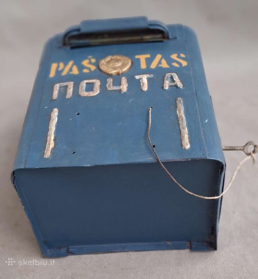 Vintažinė sovietinė didelė metalinė pašto dėžutė, - nuotraukos Nr. 4