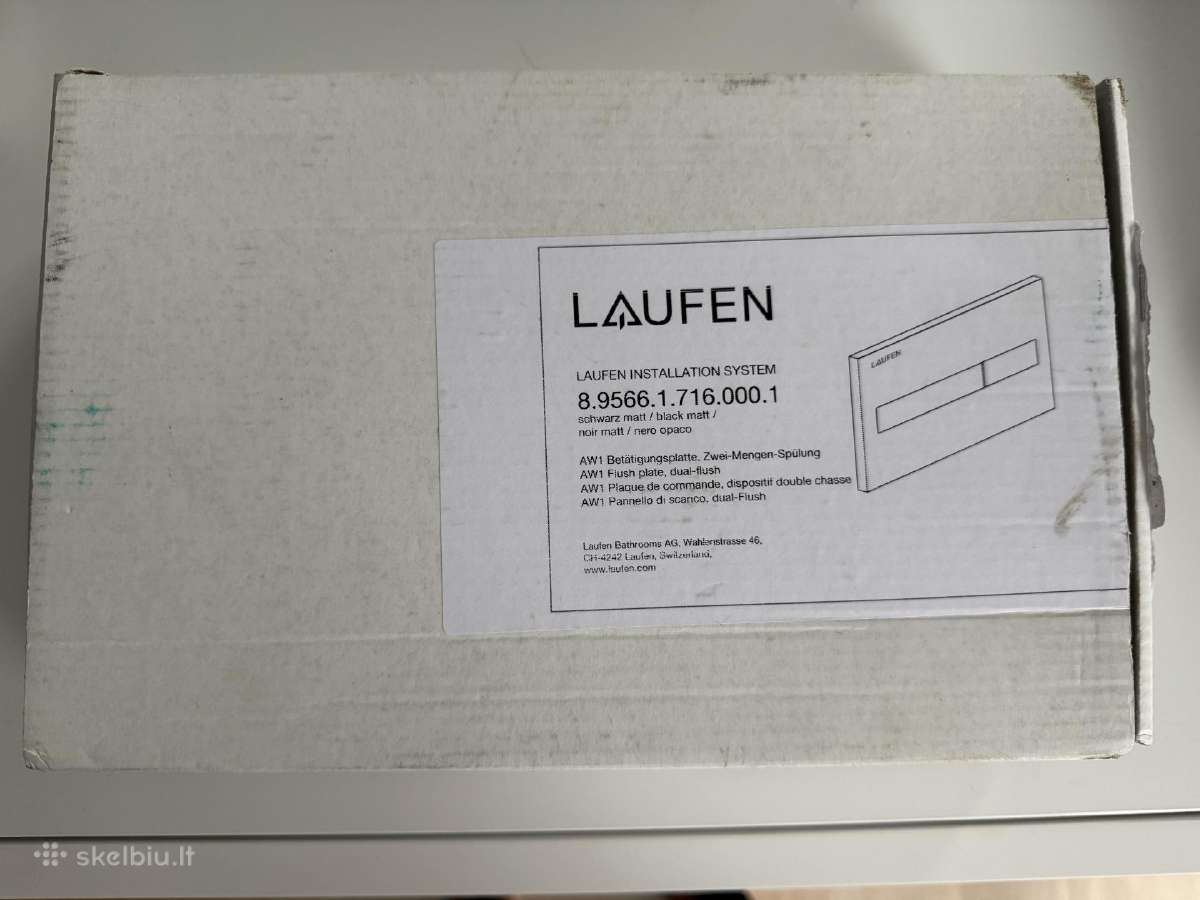 Vandens nuleidimo mygtukas Laufen - nuotraukos Nr. 3
