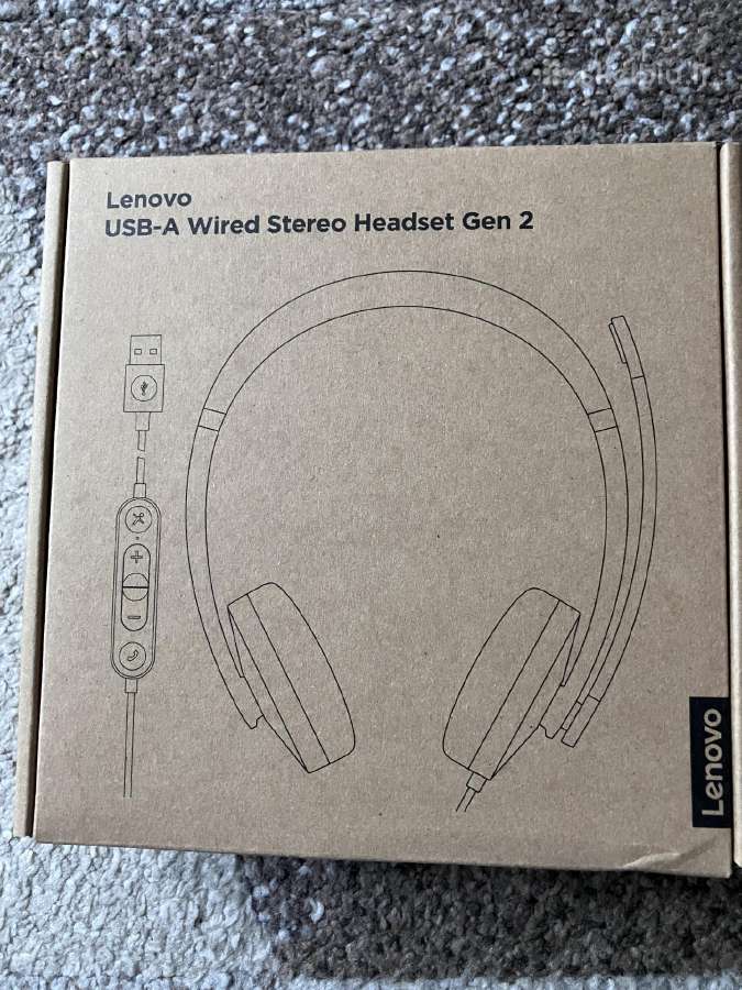 Lenovo Usb-a Wired Stereo ausinės