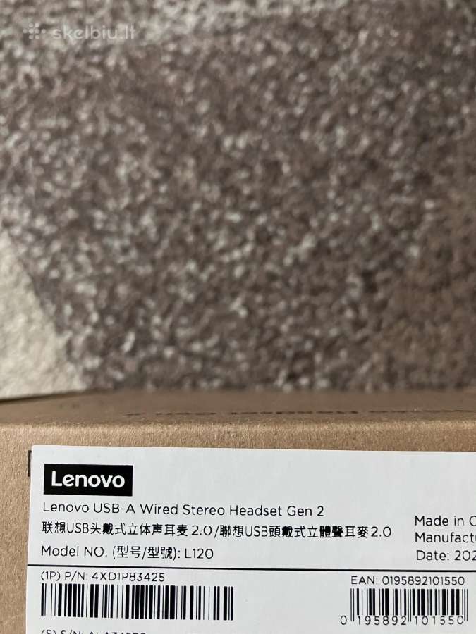 Lenovo Usb-a Wired Stereo ausinės - nuotraukos Nr. 3