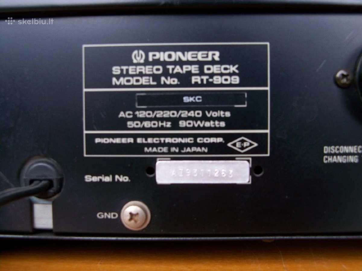 Pioneer Rt-909, 707, 701, 1011l. Akai GX 620, 625. - nuotraukos Nr. 8