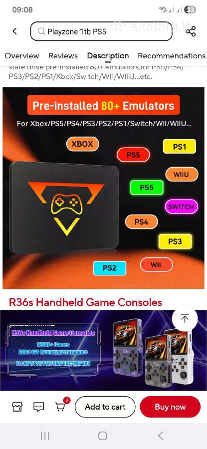 Play zone 1tb zaidimu emuliatorius SSD - nuotraukos Nr. 3