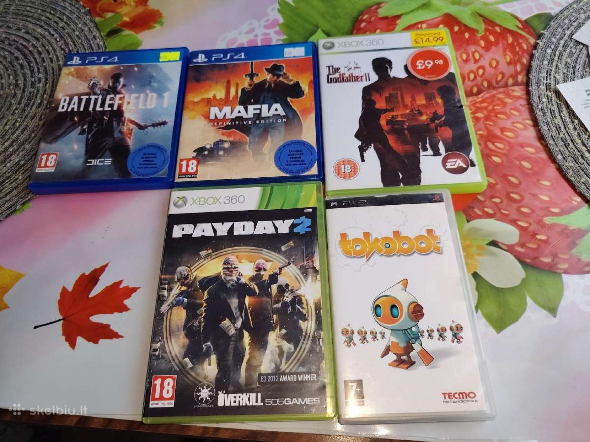 Parduodu Ps4 ir Xbox 360 žaidimo kompaktus