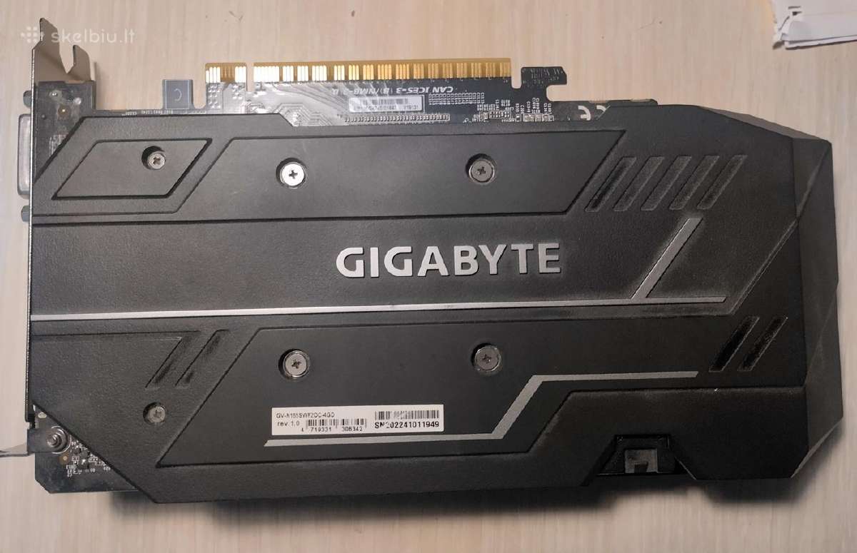 Vaizdo plokste Gigabyte 1650 super 4 GB - nuotraukos Nr. 2