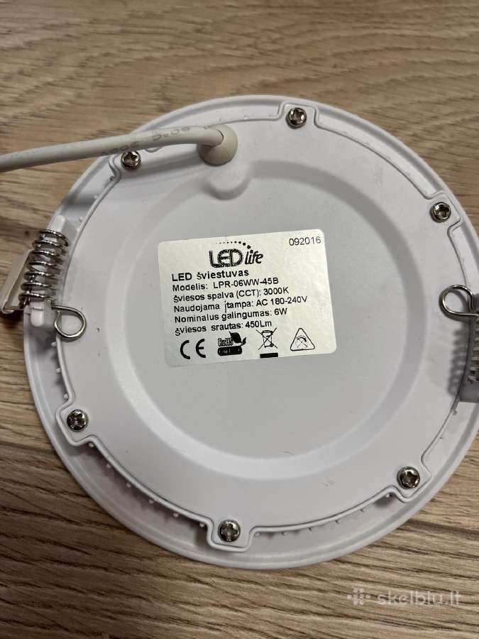 Įleidžiami šviestuvai Ledlife 3000 K (4x+3x) - nuotraukos Nr. 5