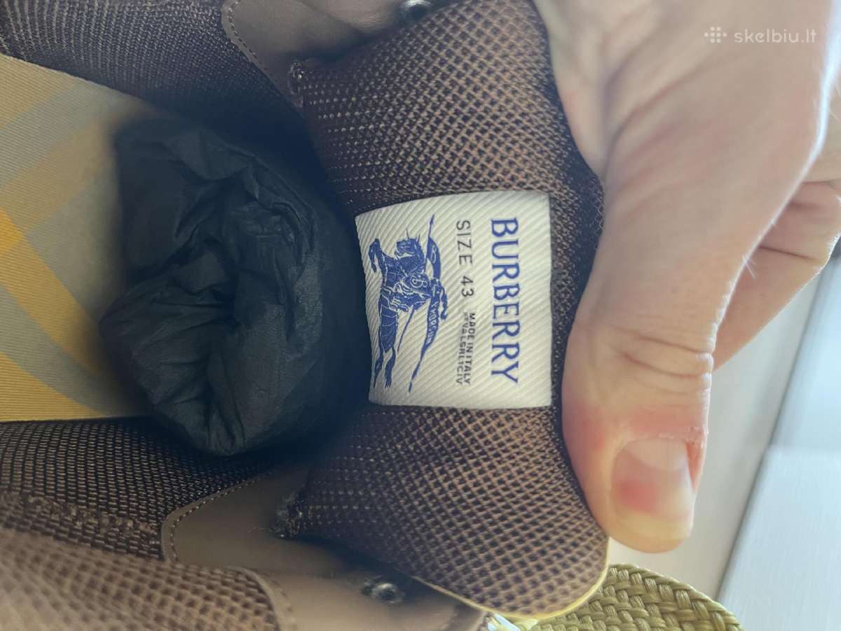 Burberry odiniai nauji batai 44 dydis - nuotraukos Nr. 5
