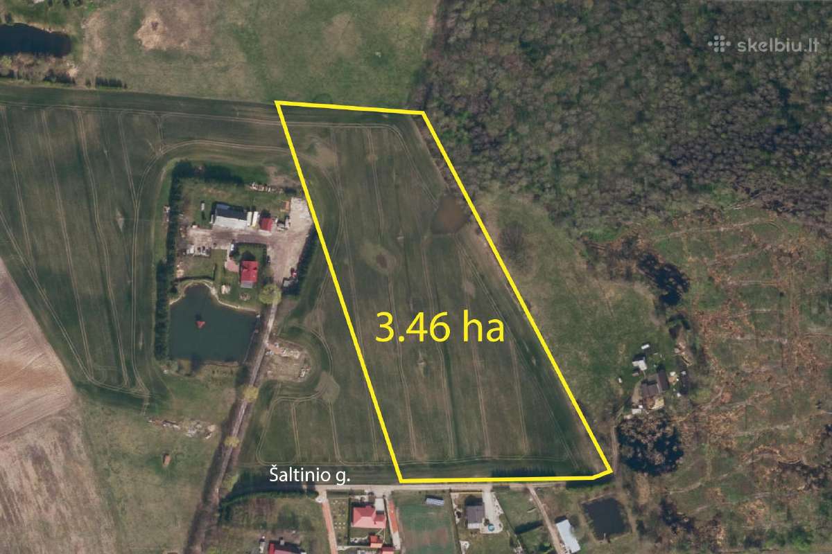 Parduodamas 3,46 ha žemės sklypas Kauno raj.