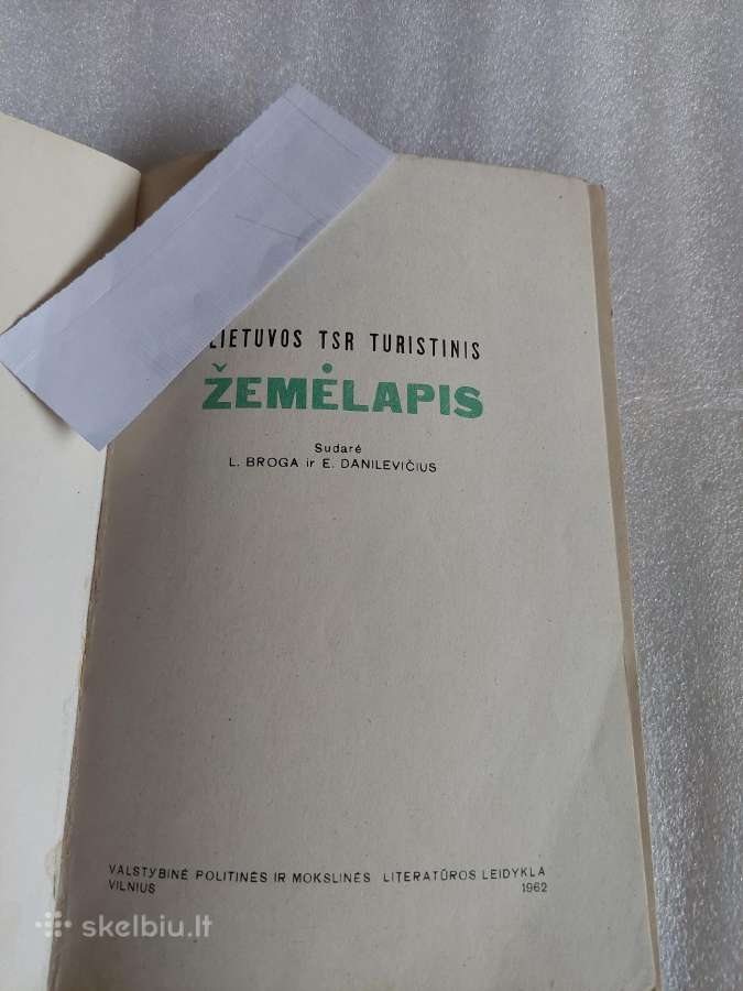 Lietuvos Tsr turistinis žemėlapis - nuotraukos Nr. 2