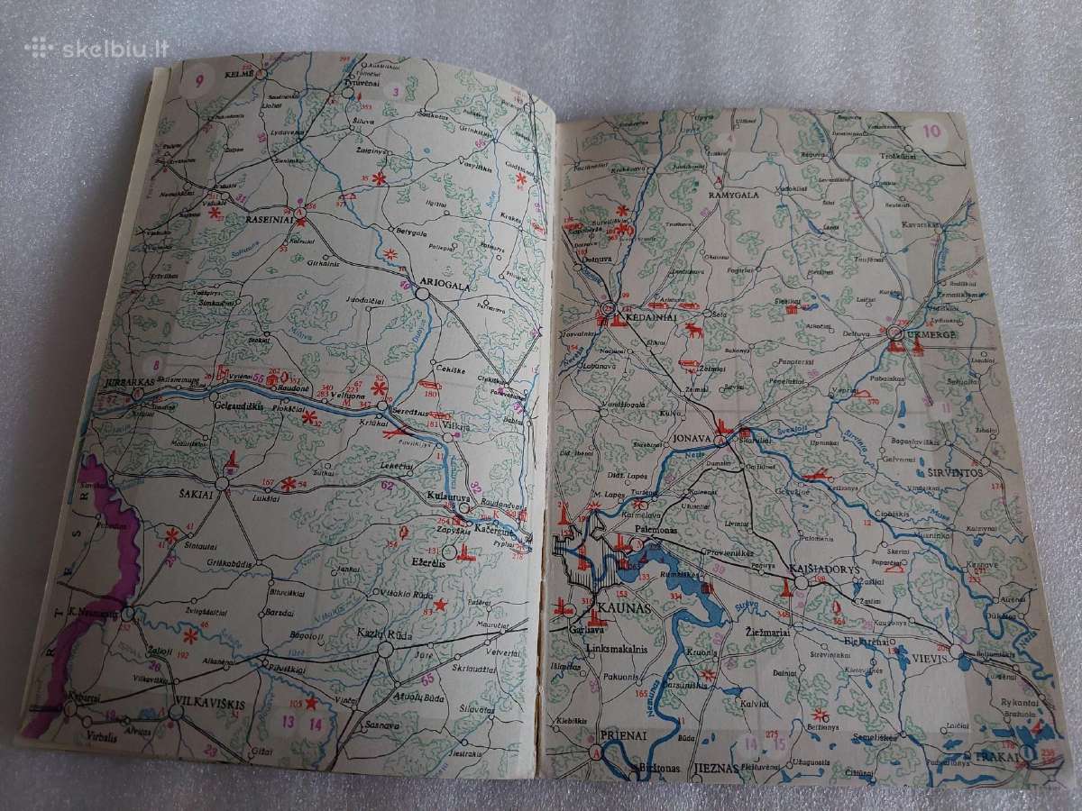 Lietuvos Tsr turistinis žemėlapis - nuotraukos Nr. 3
