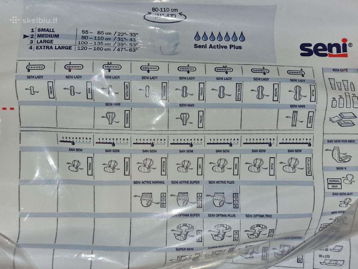 Seni Active Plus sugeriančios kelnaitės, M dydis - nuotraukos Nr. 4