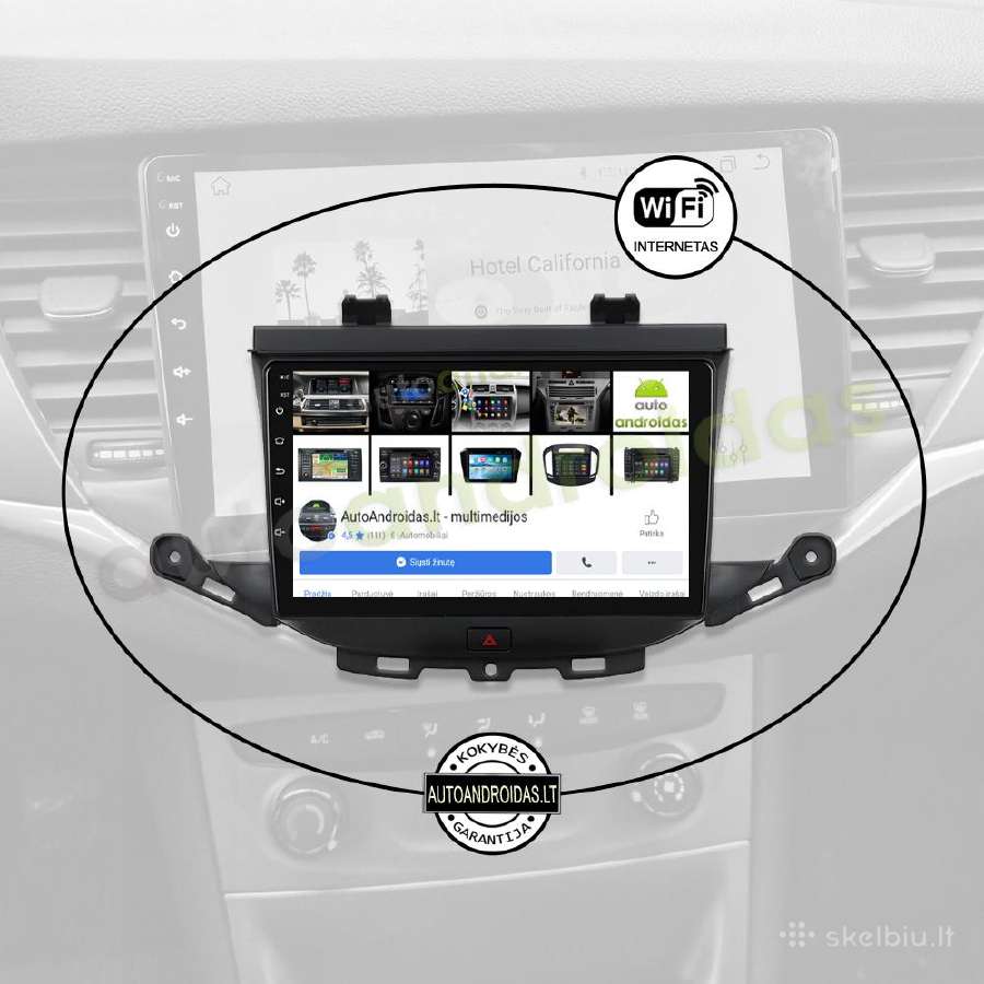 Opel Astra K 2015-20 Android multimedija Carplay - nuotraukos Nr. 3