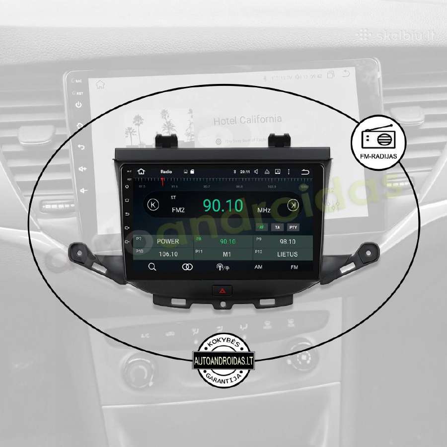 Opel Astra K 2015-20 Android multimedija Carplay - nuotraukos Nr. 4