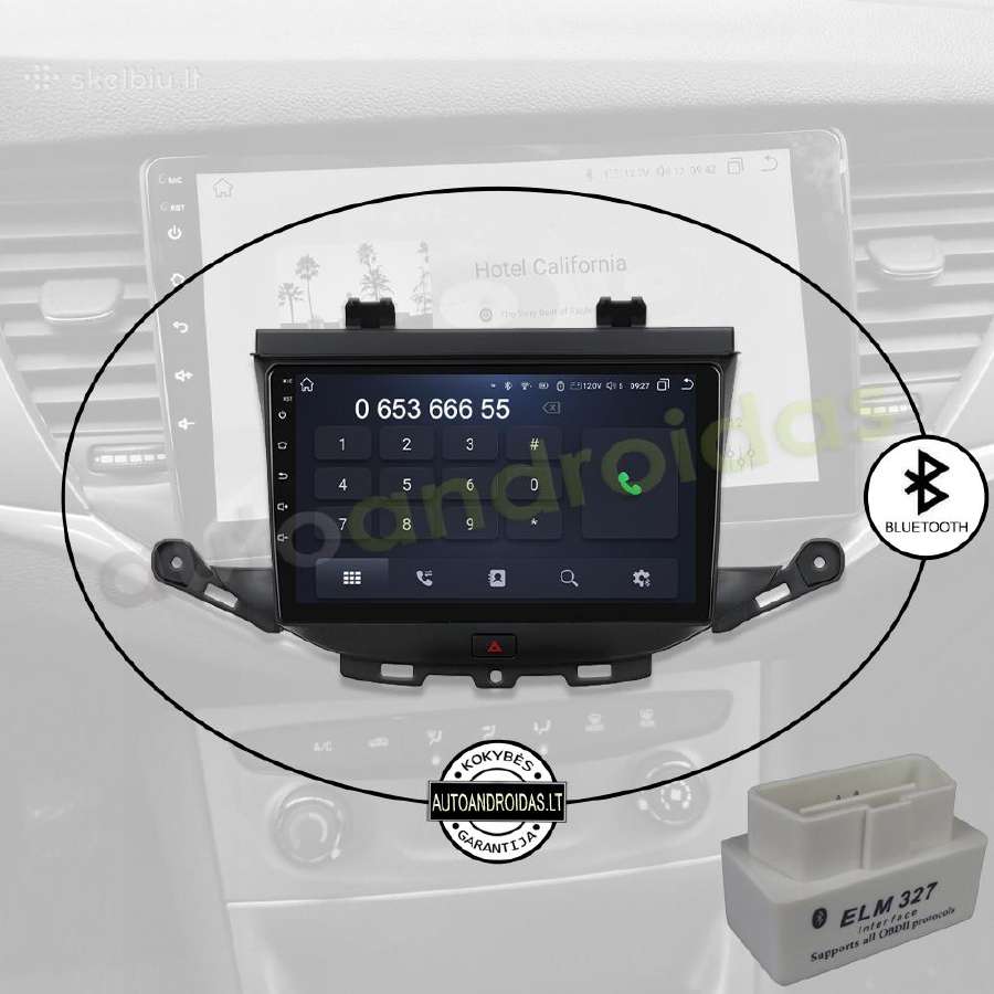 Opel Astra K 2015-20 Android multimedija Carplay - nuotraukos Nr. 5