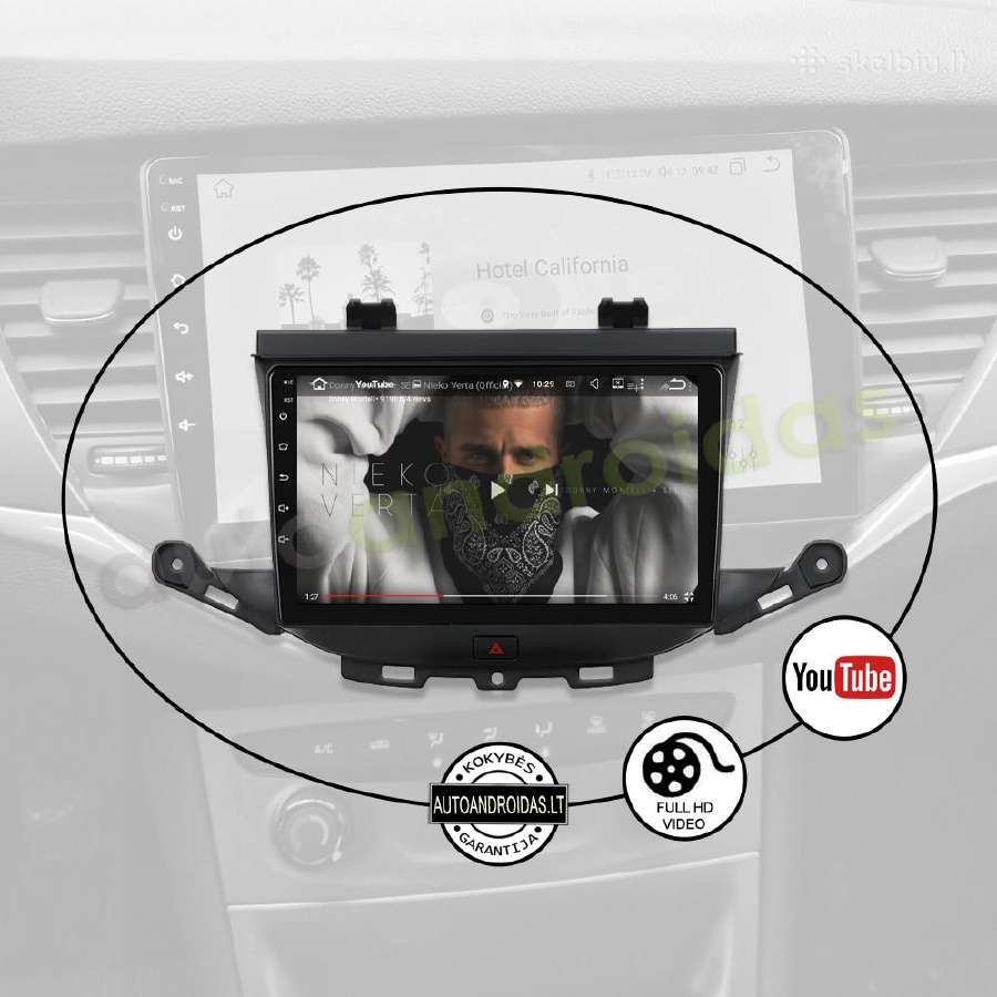 Opel Astra K 2015-20 Android multimedija Carplay - nuotraukos Nr. 9