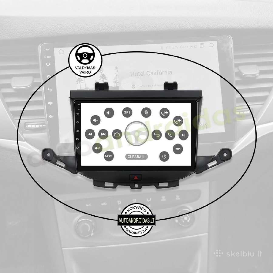 Opel Astra K 2015-20 Android multimedija Carplay - nuotraukos Nr. 12