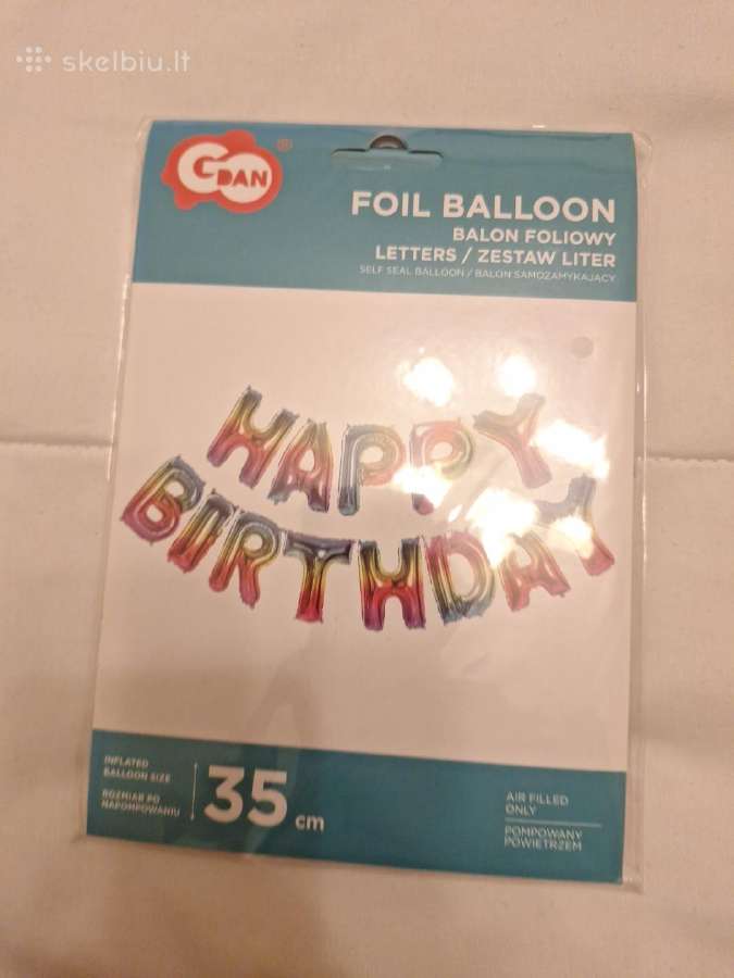 Gimtadienio balionai Happy Birthday