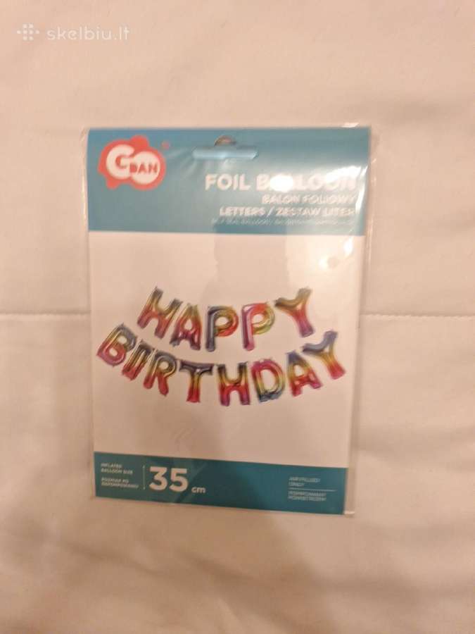 Gimtadienio balionai Happy Birthday - nuotraukos Nr. 2