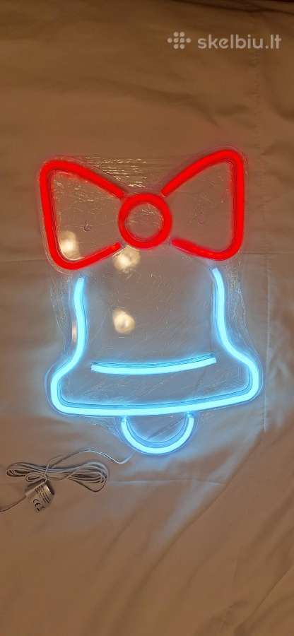 Šviečiantis neoninis LED Varpelis