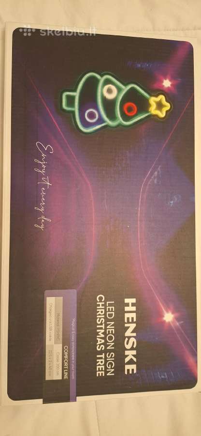 Šviečiantis neoninė LED Kalėdų eglė - nuotraukos Nr. 4