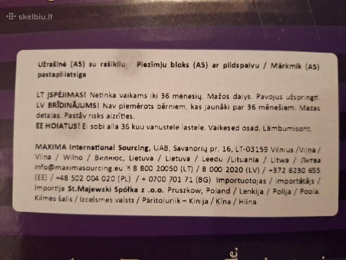 Užrašinė su rašikliu (A5) Wednesday - nuotraukos Nr. 5