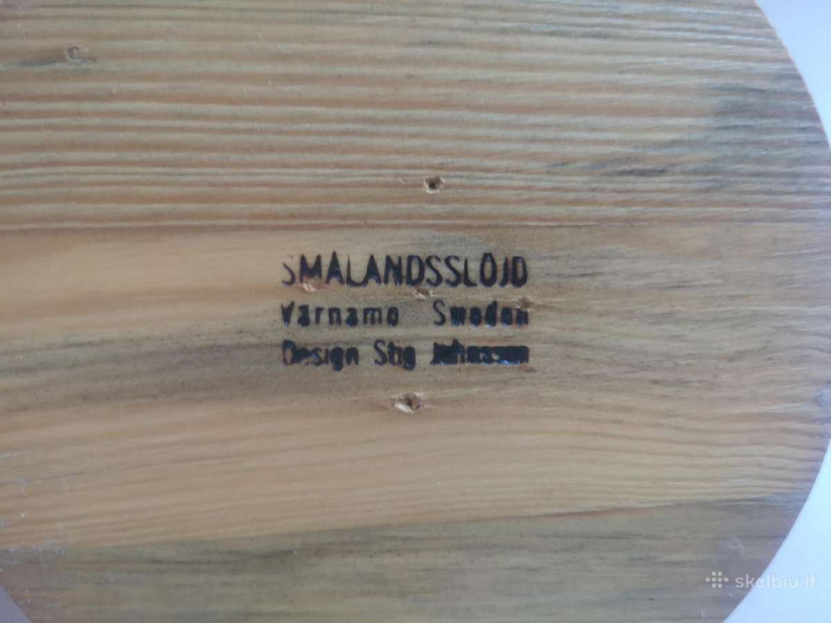 Vintažinė Stig Johnsson švediška medinė žvakidė - nuotraukos Nr. 9