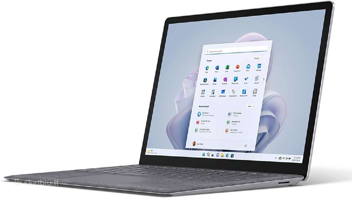 Microsft Surface Laptop 5: i5, 16gb, 512g,juodas
