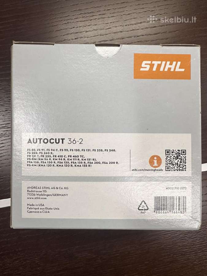 Stihl trimerio galva Autocut 36-2 - nuotraukos Nr. 3