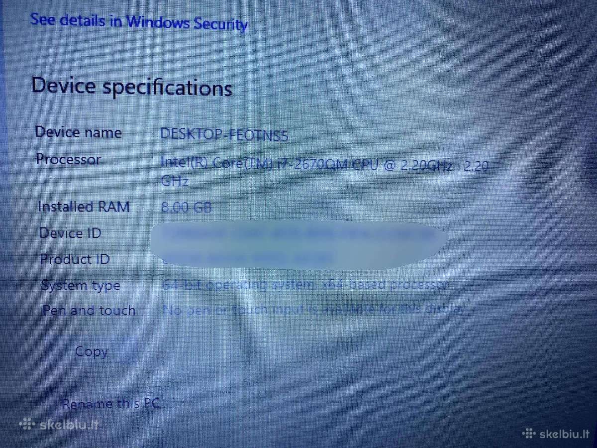 Nešiojamasis kompiuteris Asus N53sv i7 1060 6gb - nuotraukos Nr. 3