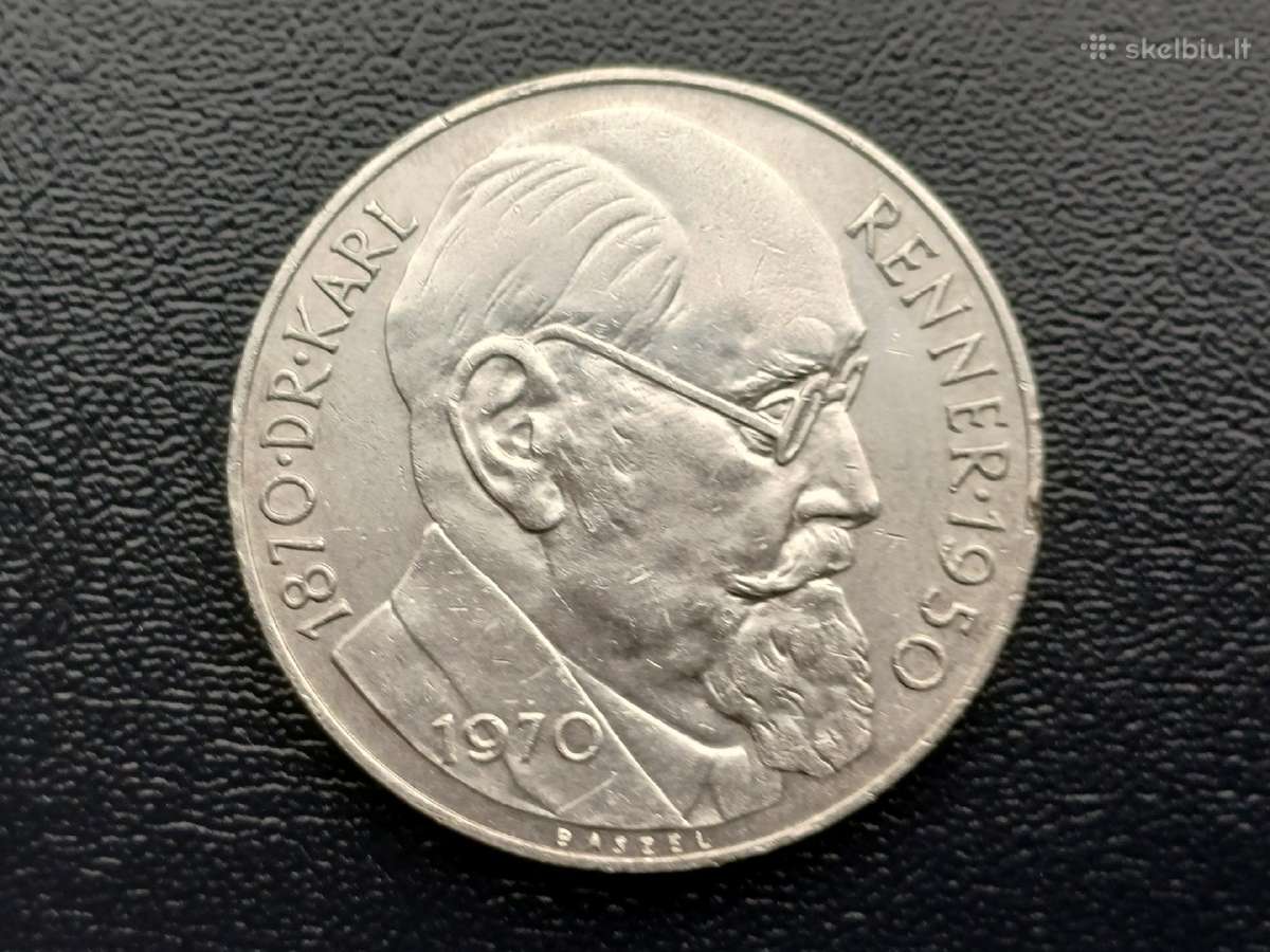 (656) 50 šilingų 1970m. Austrija 20g. sidabras 900 - nuotraukos Nr. 2