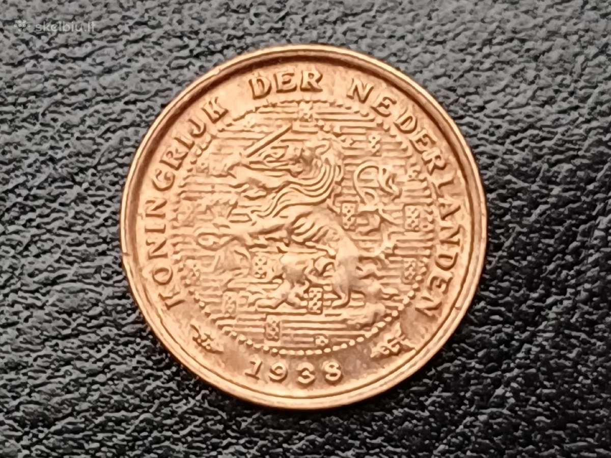 1/2 cento 1938m. Nyderlandai - nuotraukos Nr. 2