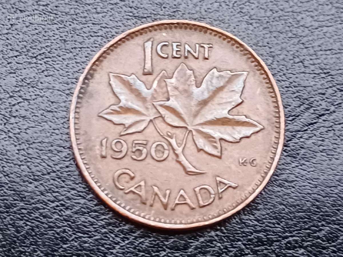 1 centas 1950m. Kanada