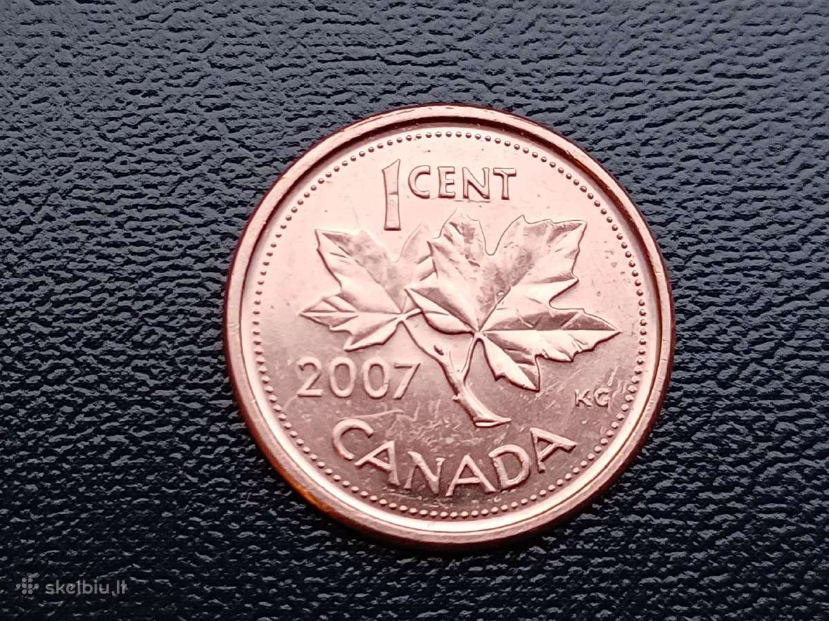 1 centas 2007m. Kanada