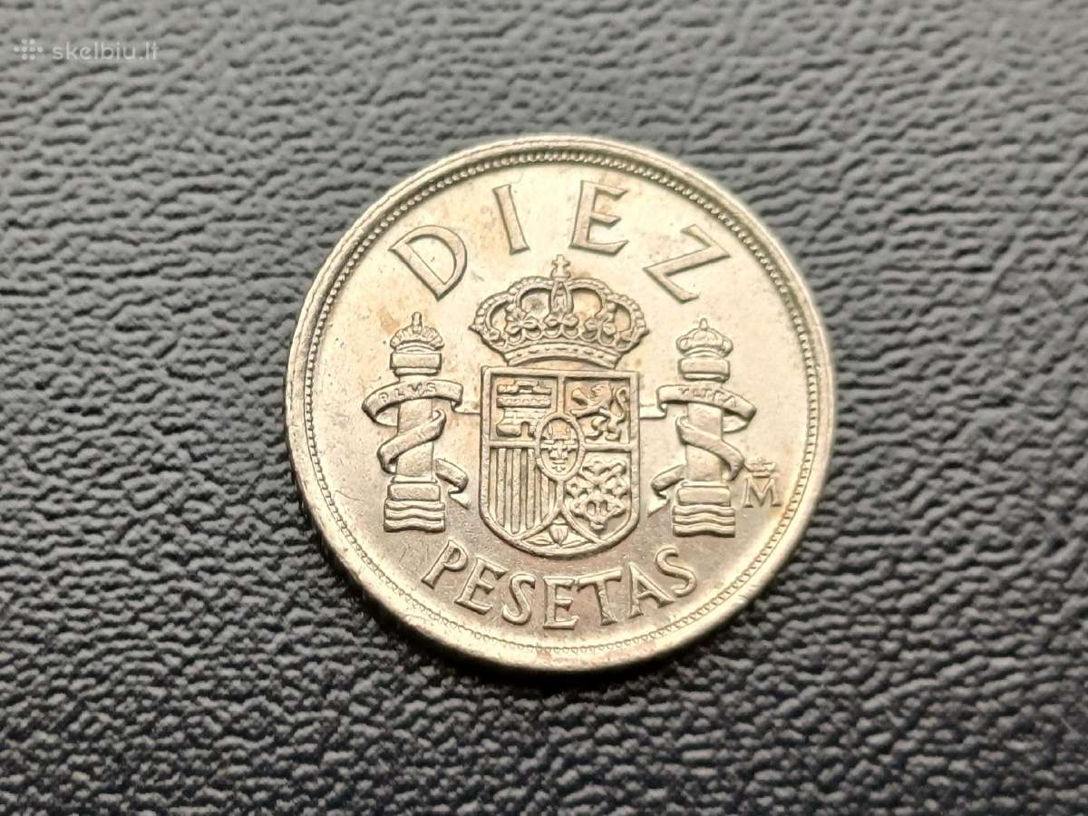 10 pesetų 1984m. Ispanija