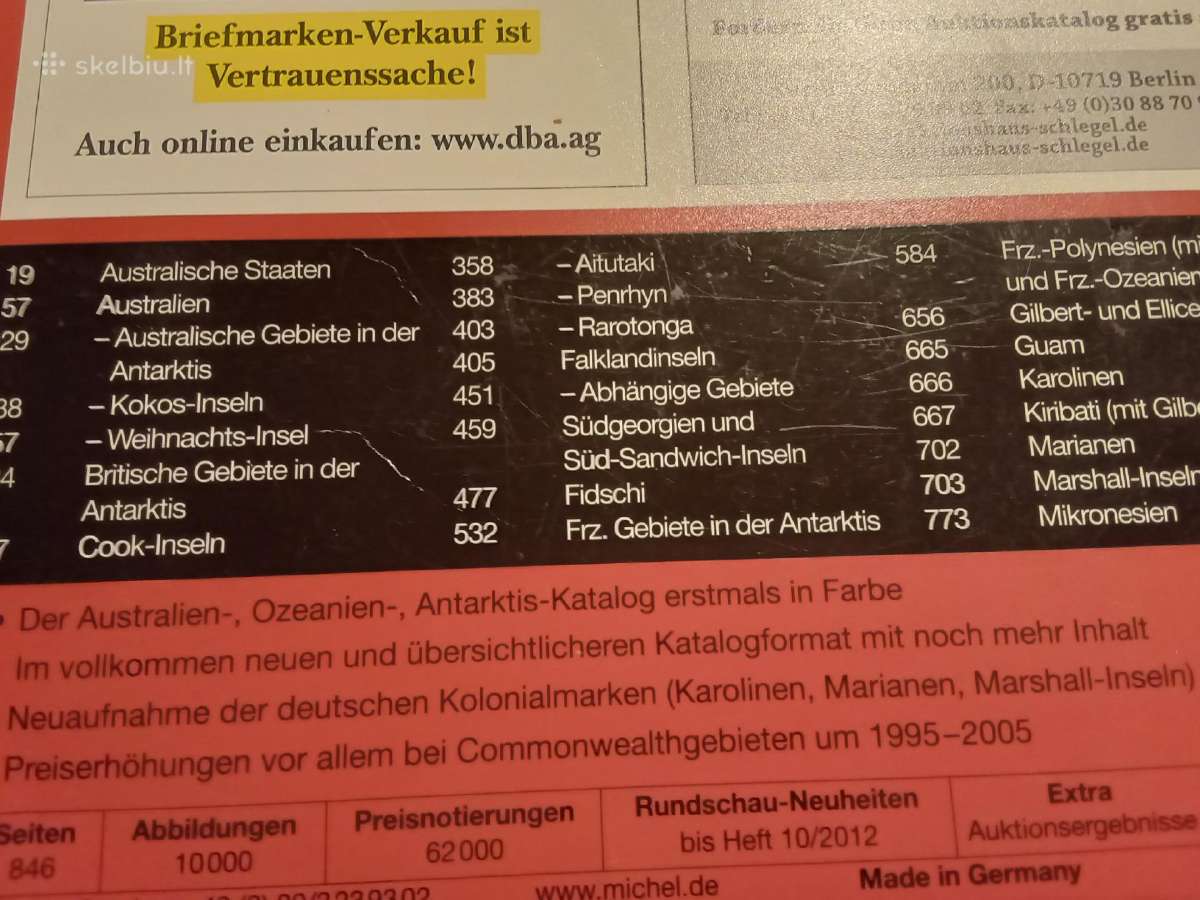 Michel ir kiti pašto ženklų katalogai - nuotraukos Nr. 22