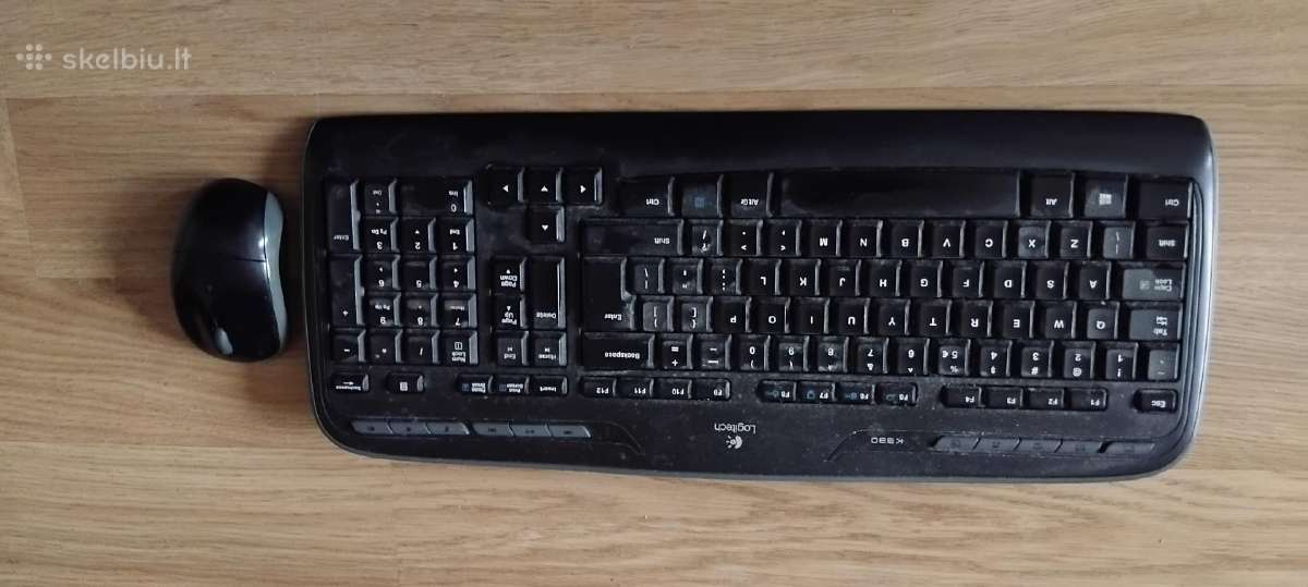 Bevielė klaviatūra ir pelė Logitech K330 - nuotraukos Nr. 2