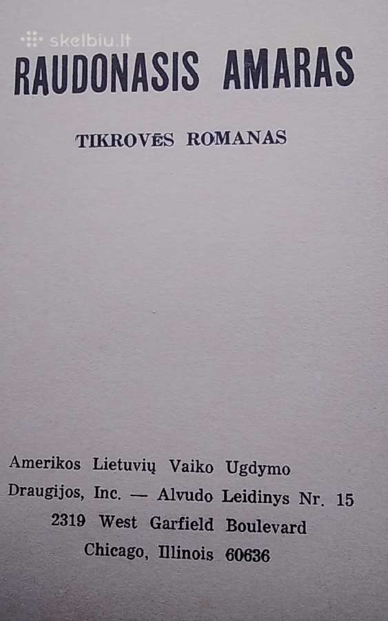 Raudonasis amaras - nuotraukos Nr. 2