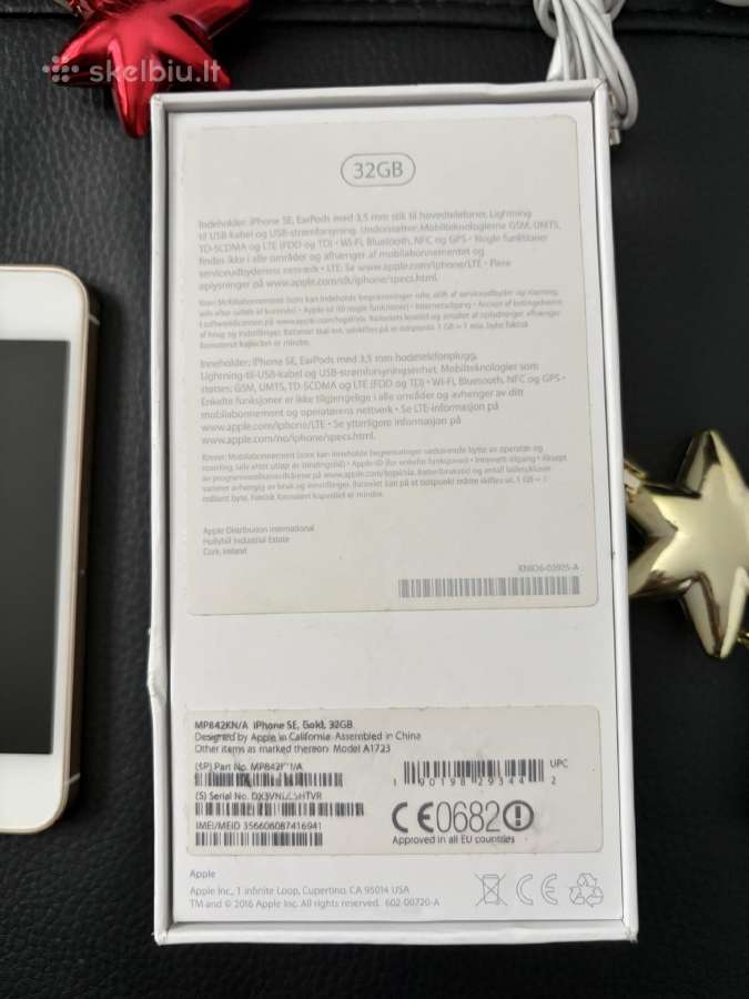 iPhone Se, Space Gray ir Gold, 32gb - nuotraukos Nr. 5